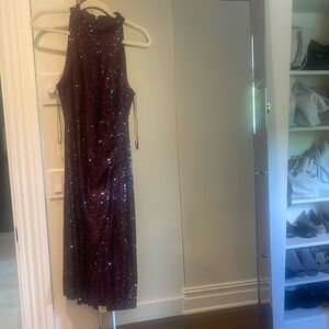 Gorgeous Eliza J sequin halter cocktail dress!